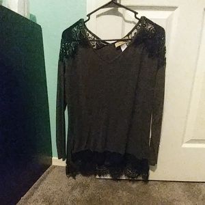 Long sleeve lacey shirt